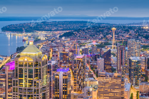 Preview: Seattle, Washington, USA Skyline