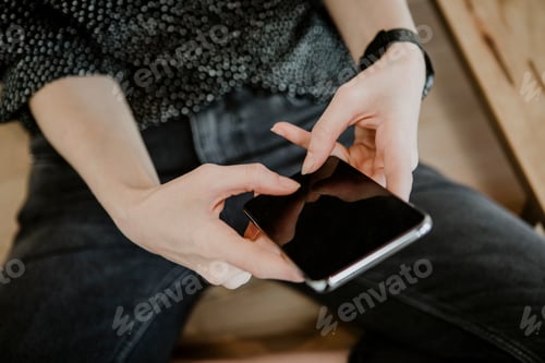 Preview: Woman using digital device