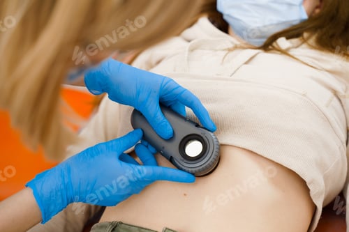 Preview: Rejuvenation consult with dermatoscope skin evaluation