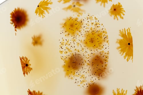 Preview: Macro mineral stone Moss Agate, Agate muschiataan white