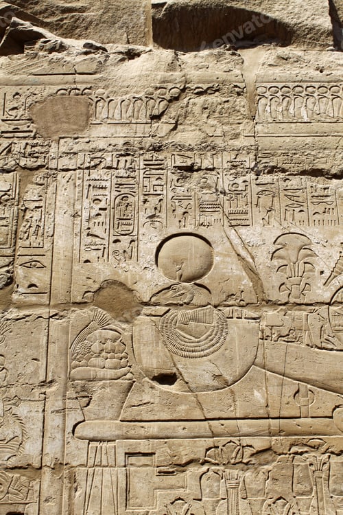 Preview: Ancient Stone Wall Carvings in Historical Setting