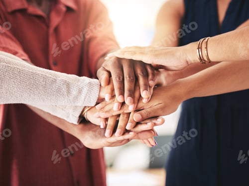 Preview: Hands, trust and team building workshop for support of inclusive corporate company workplace. Solid