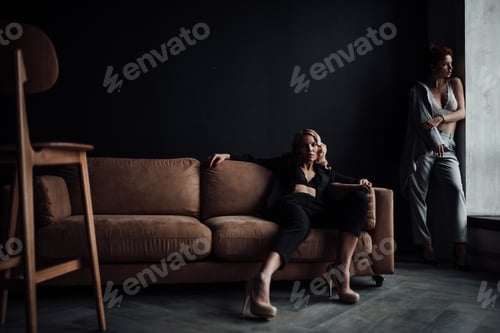 Preview: portraits of beautiful and sexy blonde and red-haired millennial girls
