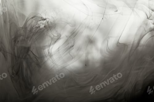 Preview: abstract monochrome background with paint swirls