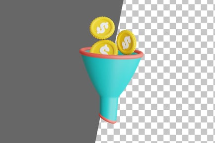 Preview: Money Funnel 3D Icon
