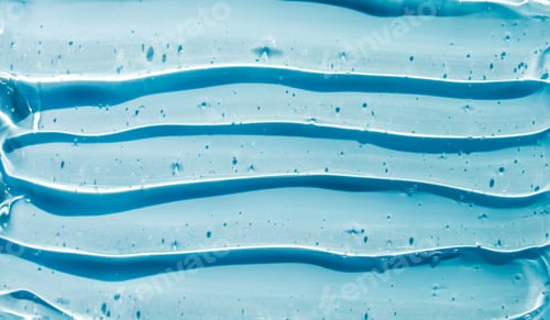 Preview: texture gel serum on blue background
