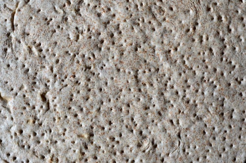 Preview: Raw dough cake as a preparation for the subsequent preparation of pizza