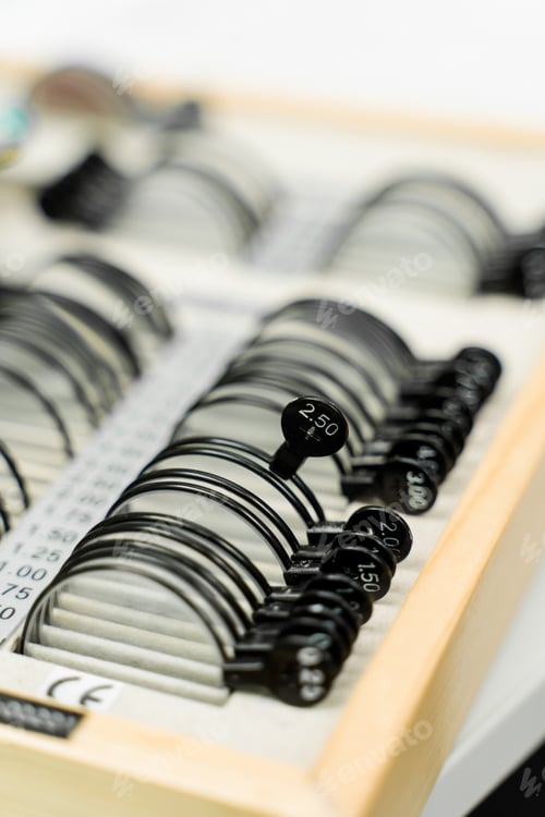 Preview: Ophthalmology trial frame lenses for eye visual system test in short or long sight