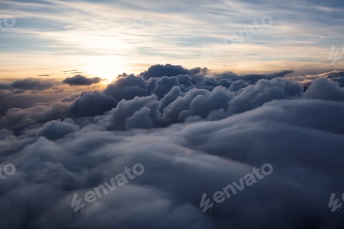 Preview: Aerial Canadian Mountain Landscape. Nature Background