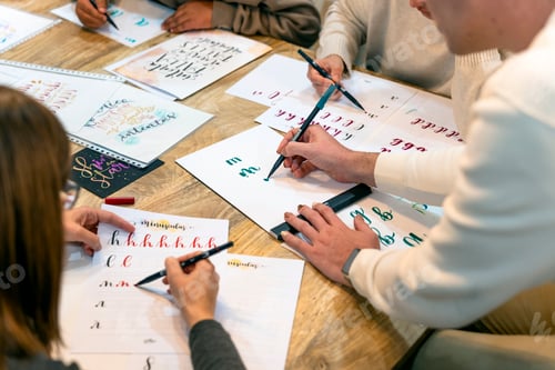 Preview: Art lettering workshop. Learning to draw letters. College classes.