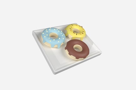 Preview: Donut Cartoon 3D Illustration