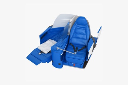 Preview: Luxury First Class Airline Seat with Reclining Feature