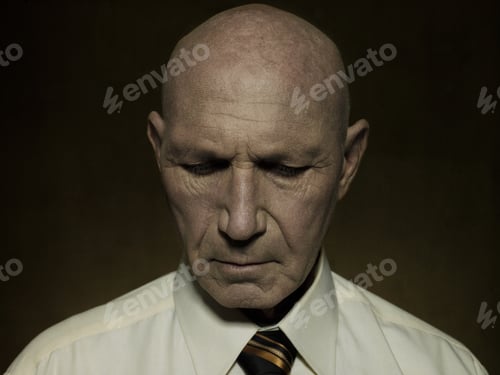 Preview: Portrait of a mature man thinking
