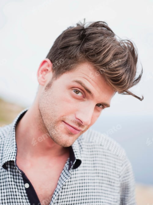Preview: man looking at viewer