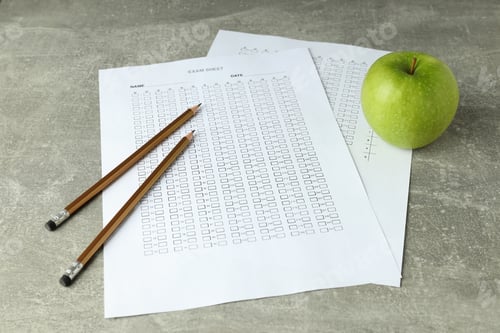 Preview: Concept of exams and tests, close up
