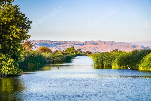Preview: Ponds at sunset in Coyote Hills Regional Park