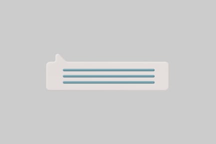 Preview: Abstract white rectangle with blue horizontal line and small vertical line.