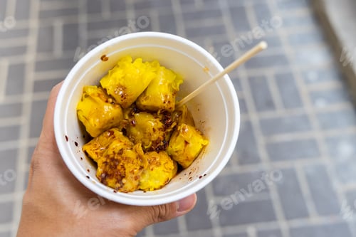 Preview: Hong Kong local street food Shumai fish meat dumpling