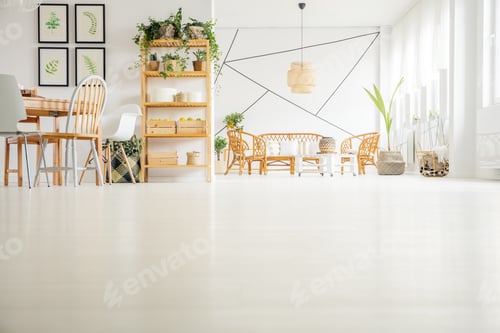 Preview: Wooden furniture in modern interior