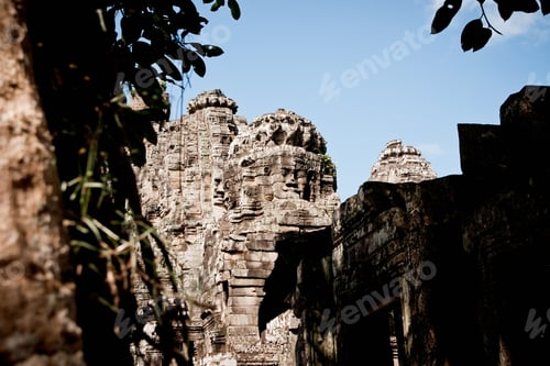 Preview: Ruins of ancient temples around the religious complex of Angkor Thom
