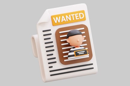 Preview: Criminal Wanted News Illustration