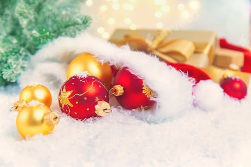 Preview: Beautiful Christmas background. New Year. Selective focus.