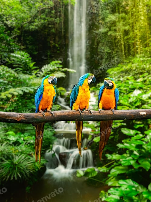 Preview: bird, parrot, Scarlet, Macaw