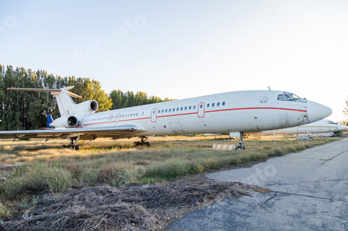 Preview: Disassembled plane in the aircraft graveyard