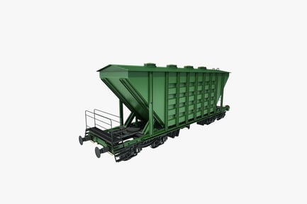 Preview: Railcar with compartments and track