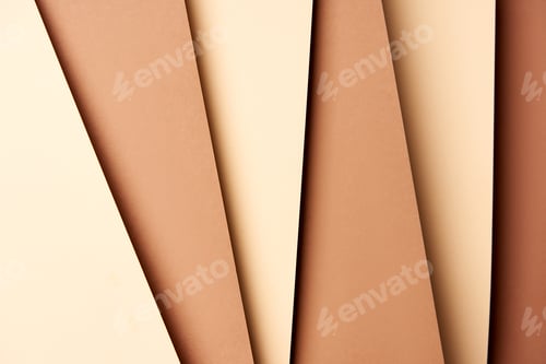 Preview: Pattern of overlapping paper sheets in beige and brown tones
