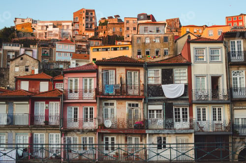 Preview: Old Buildings in Porto, Portugal.