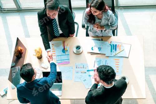 Preview: Group of Business People Diverse Meeting and Working in the Office, Seminar Concept