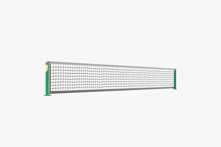 Preview: Regulation Tennis Net with Green Posts