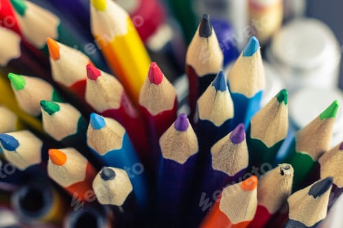 Preview: Sharpen pencils close-up background,