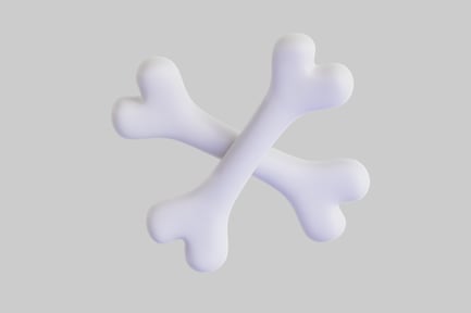 Preview: Crossed cartoon bones