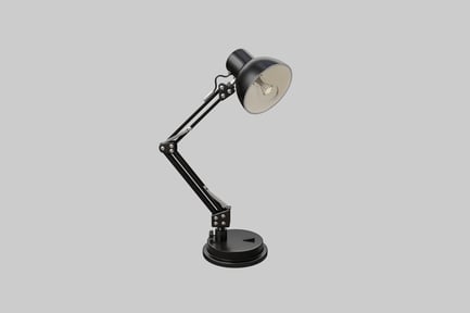 Preview: Adjustable desk lamp black finish