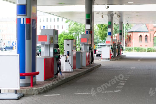 Preview: gas station in сity