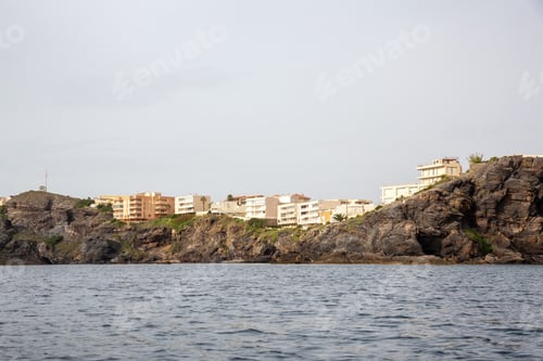 Preview: Homes in a touristic Spanish Town by the Mediterranean Sea. Cape Palos, Spain.