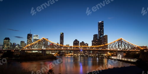 Preview: Brisbane Skyline At Dusk
