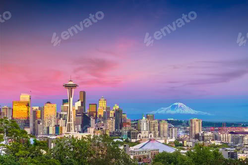 Preview: Seattle, Washington, USA Skyline
