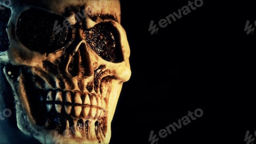 Preview: Creepy and Scary Head Skull