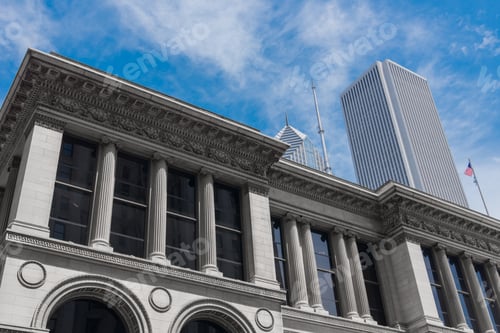 Preview: Big Skyscrapers On The Streets Of Chicago Downtown