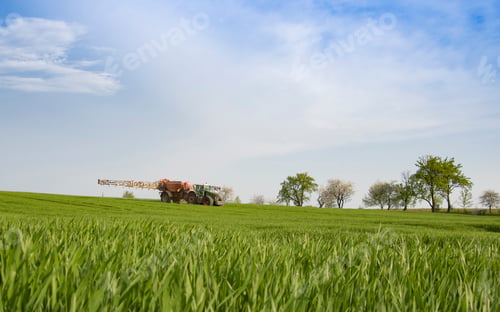 Preview: spraying wheat field