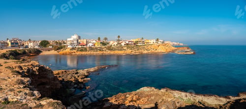 Preview: Panoramic view of Cala de la Higuera next to Los Locos beach in the coastal city
