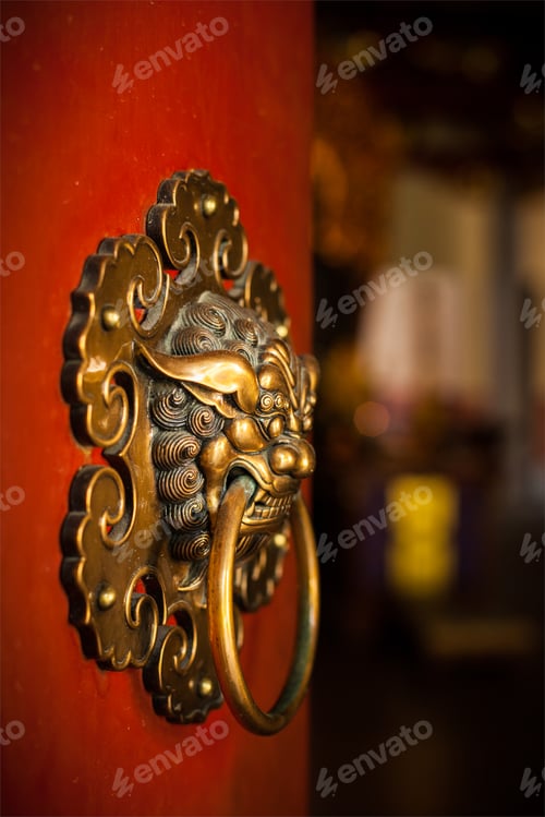 Preview: Doorknob of the Buddhist temple