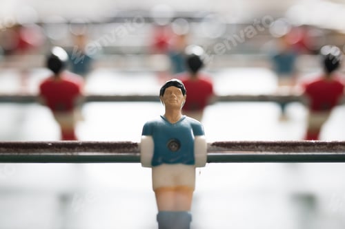 Preview: Foosball Table Close Up with Player Figures