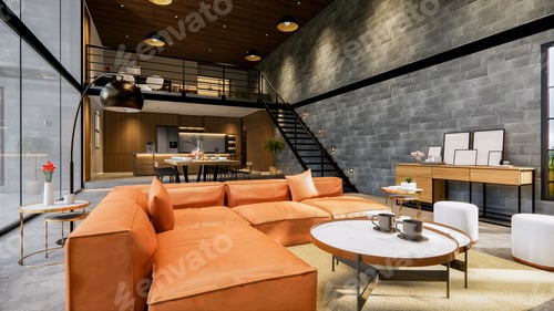 Vorschau: 3D-Hausinterieur