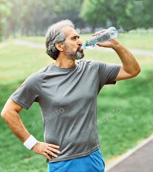 Preview: outdoor senior fitness man lifestyle active sport exercise healthy fit retirement jogging running