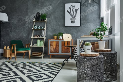 Cozy and Calm Interior Design with Plants