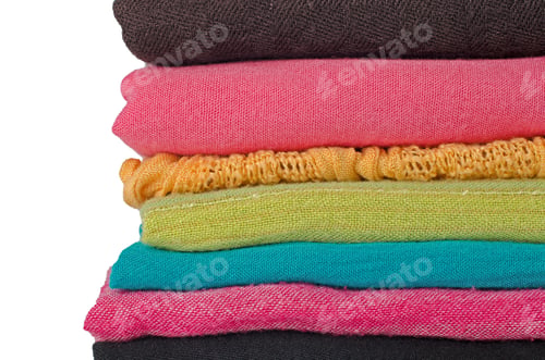 Preview: Pile of colorful scarves